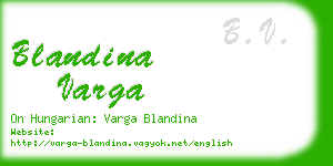 blandina varga business card